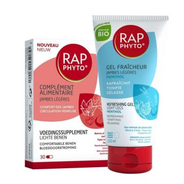 Rap Phyto Supliment alimentar Picioare ușoare + gel de mentol organic