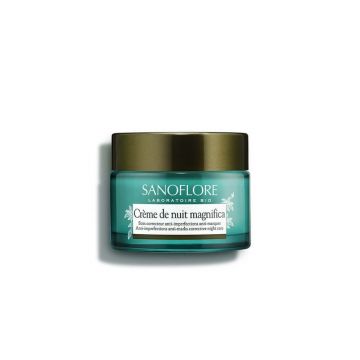 Sanoflore Magnifica Cremă de noapte cu uleiuri esențiale organice Piele grasă cu tendință acneică 50ml