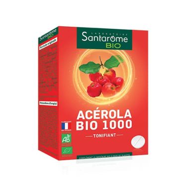 Santarome Acerola 1000 20 Comprimes Bio Vitamine C naturale 20 Comprimes