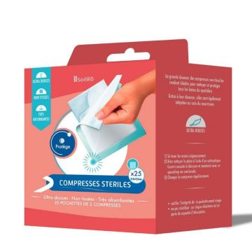 Soineo Tablete sterile nețesute 7,5x7,5 cm x25