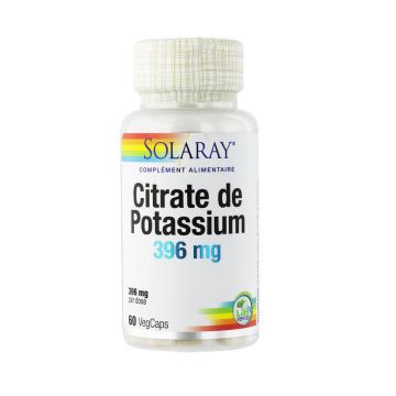 Solaray Citrat de potasiu 60 capsule 396 mg
