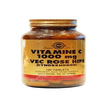 Solgar Vitamins C 1000 Rosa Canina Rosa Mosqueta Défenses Immunitaires 100 comprimate