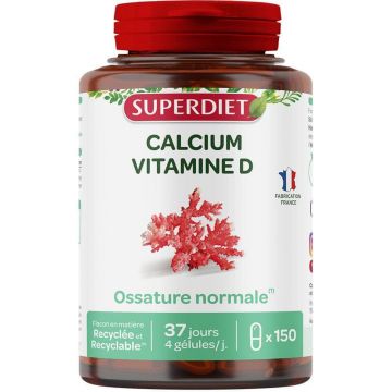 Superdiet Calciu-Vitamina D 150 capsule