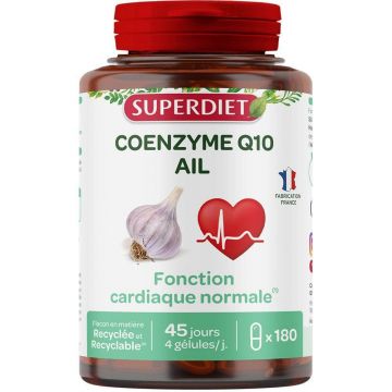 Superdiet Coenzima Q 10 - Usturoi 180 capsule