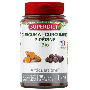 Superdiet Curcuma Curcumin Piperine 45 capsule