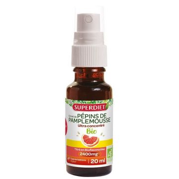 Superdiet Organic extract de semințe de grapefruit 20ml