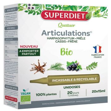 Superdiet Organic Harpagophytum Articulări 20x15ml