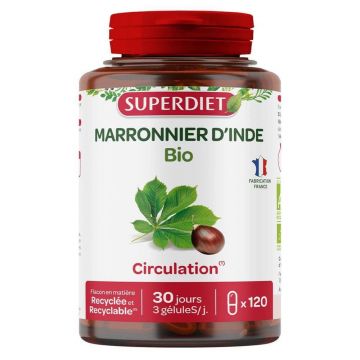 Superdiet Organic Horse Chestnut 120 capsule