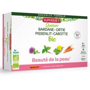 Superdiet Organic Skin Beauty Quatuor Burdock 20 bulbi