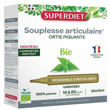 Superdiet Urzică Articulări Bio 20x15ml