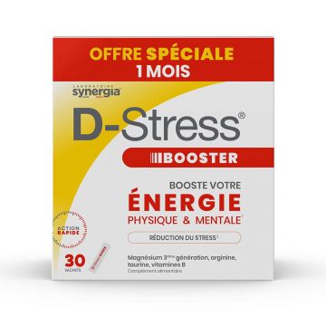 Synergia D-Stress Boost Pack Eco 30 pliculețe 1 lună Cutie Synergia Boost Pack Eco 1 lună Cutie 30 pliculețe
