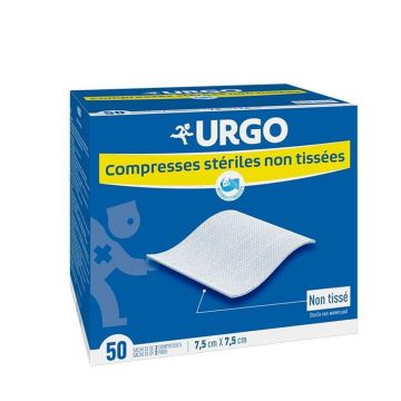 Urgo Sterile Nonwoven Tablete 7,5x7,5 cm 50 plicuri