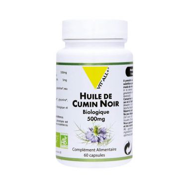 Vit'All+ Ulei de chimen negru 500mg 60 Capsule