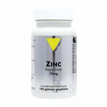 Vit'All+ Zinc bisglicinat 15 mg 100 capsule vegetariene