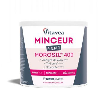 Vitavea Santé Morosil 400 Slimming 4 în 1 aromă de fructe roșii 240g