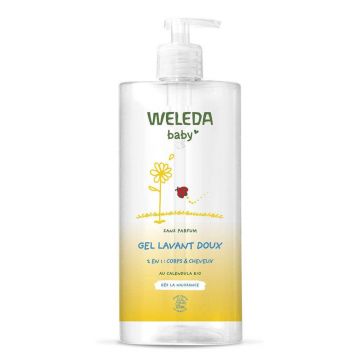 Weleda Baby and Child Gentle Cleansing Gel 2 în 1 pentru corp și păr 750ml