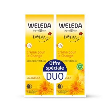 Weleda Calendula Cremă pentru schimbarea scutecului 2x75ml