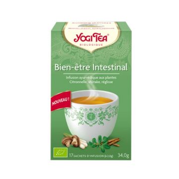 Yogi Tea Bunăstare intestinală 17 pungi de ceai Ayurveda organic