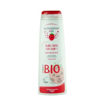 Alphanova Kids Organic Spumă de baie Bulle Dans Ton Bain Strawberry 250ml