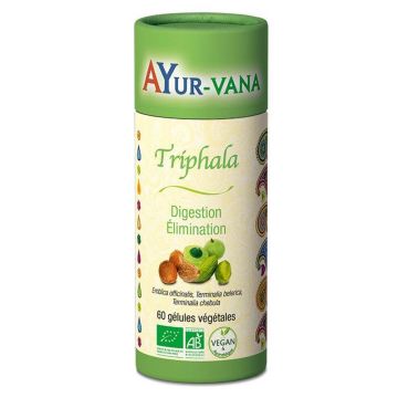 Ayur-Vana Triphala Organic Digestie și eliminare 60 capsule