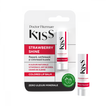 Balsam de buze Strawberry Shine Kiss, 4.5g, Doctor Fiterman