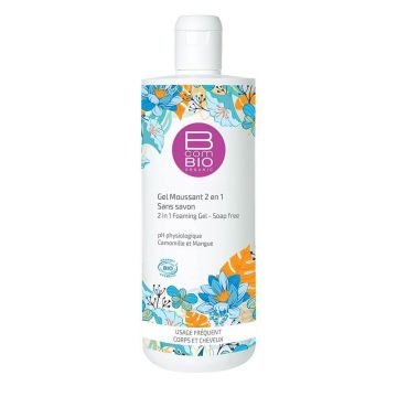 Bcombio Organic Gel spumant 2 în 1 fără săpun 500ml