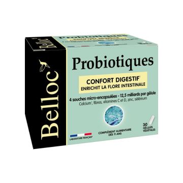 Belloc Probiotice Confort digestiv x30 capsule vegetariene