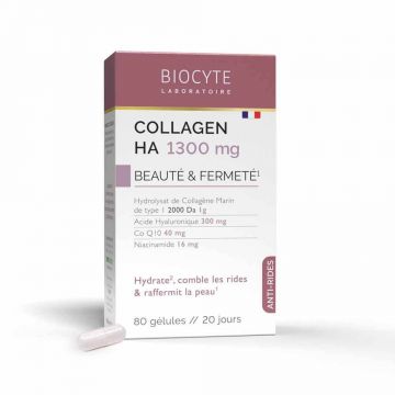 Biocyte Antirid Colagen HA 1300mg Frumusețe și fermitate 80 capsule