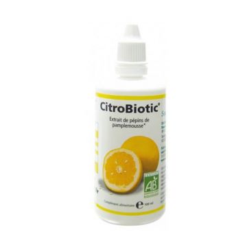 Citrobiotic Organic extract de semințe de grapefruit cu vitamina C 100ml