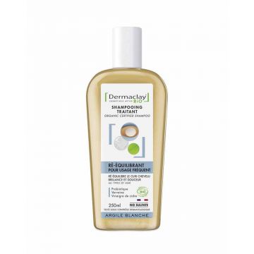 Dermaclay Shampoing BIO Probiotique pour Usage Fréquent Argilla Blanc 250ml