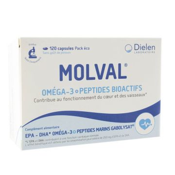 Dielen Molval 120 Capsule Omega 3 + Peptide bioactive