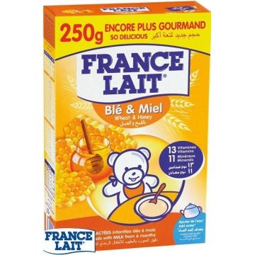 FRANCE LAIT grâu lapte terci miere 1×250g, lapte terci
