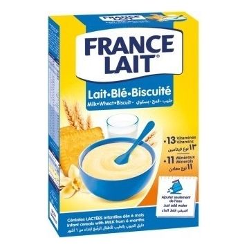 FRANCE LAIT terci de grâu cu lapte, biscuiți 1×250g, terci de lapte