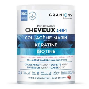 Granions Pro Keracys capell 4in1 colagen + keratină + biotină 300g