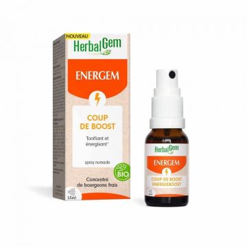 Herbalgem Gemmotherapy Complexes Energem Coup De Boost Spray Bio 15ml