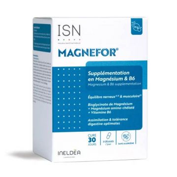 Ineldea Santé Naturelle Magnefor Nervozitate și oboseală musculară 90 Gelule