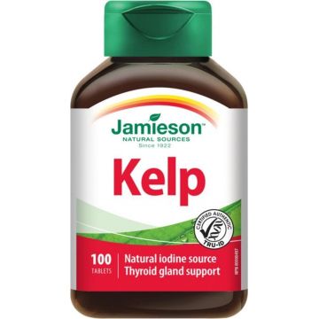 JAMIESON KELP SEAWEED KELP 650 µg 1×100 tbl, alge marine