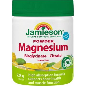 Jamieson MAGNESIUM DRINK MIX CITRON-LIMETKA 228G 1×228 g, pulbere
