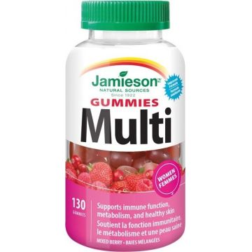 Jamieson Multi Gummies pentru femei 130pcs 1×130 tbl, supliment alimentar
