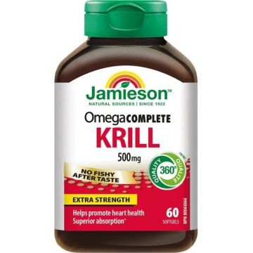 JAMIESON OMEGA COMPLETE PURE KRILL OIL 1×60 cps, supliment alimentar