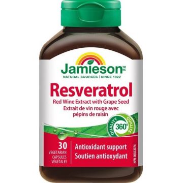 JAMIESON RESVERATROL 50 mg 1×30 cps, supliment alimentar