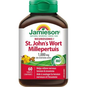Jamieson St John's Worth 60tbl / Neurosome St John's Wort 1×60 tbl, supliment alimentar