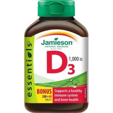JAMIESON VITAMIN D3 1000 UI 1×240 tbl, vitamina D3