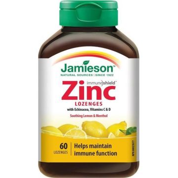 JAMIESON ZINOK LOZENGES WITH VITAMINS C and D3 Lozenges with lemon flavour 1x60 pcs