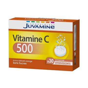 Juvamine Vitamina C 500 30 tablete efervescente