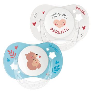 Luc Et Lea Essentiel Symmetrical Silicone Soother 0-6 luni x2