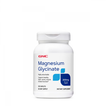 Magneziu glicinat 200 mg, 120 capsule, GNC