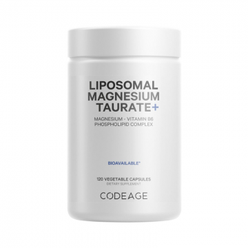 Magneziu taurat liposomal cu vitamina B6 Codeage, 120 capsule, GNC