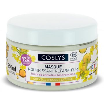 Masca bio hranitoare si reparatoare pentru par uscat si deteriorat cu Ulei de Camelina, 250ml, Coslys