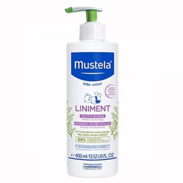 Mustela Bebe Enfant Liniment, Emulsie de curățare pentru zona scutecului cu pompiță, 400 ml